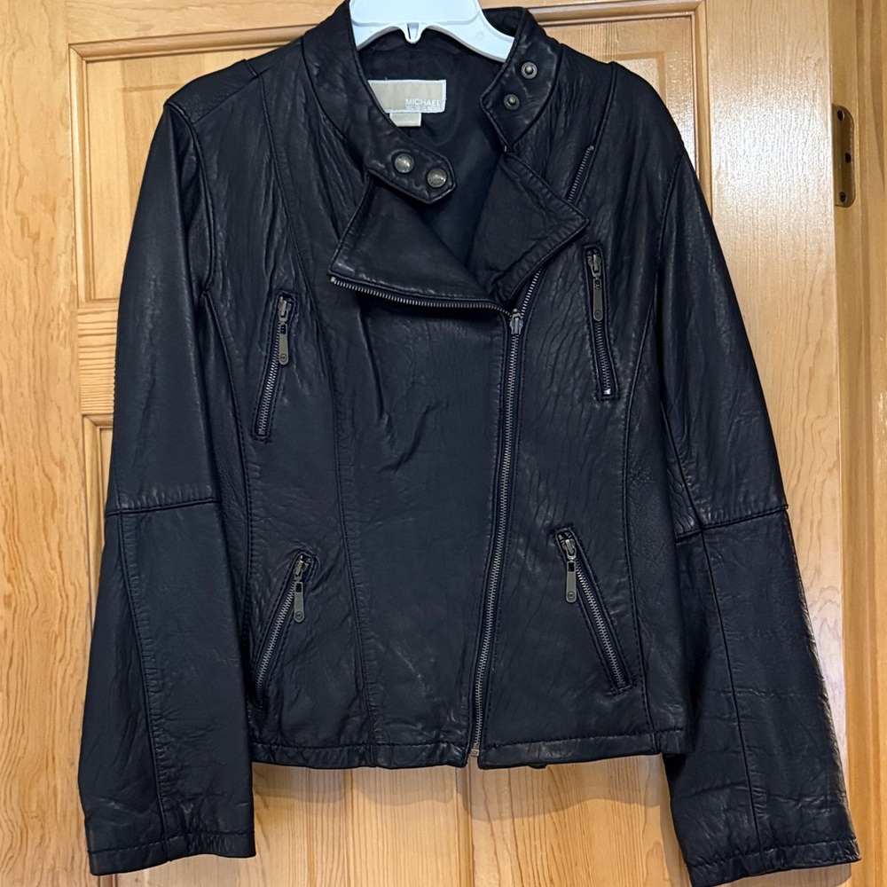 MICHAEL Michael Kors Black Leather Jacket